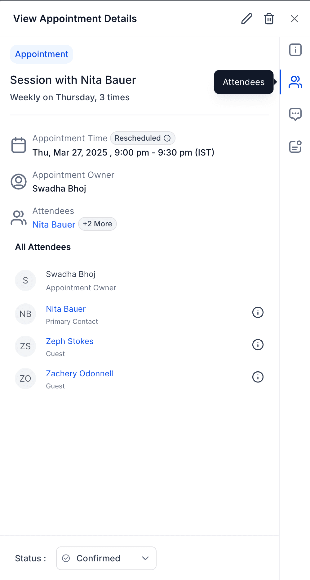 Integrated Calendar View