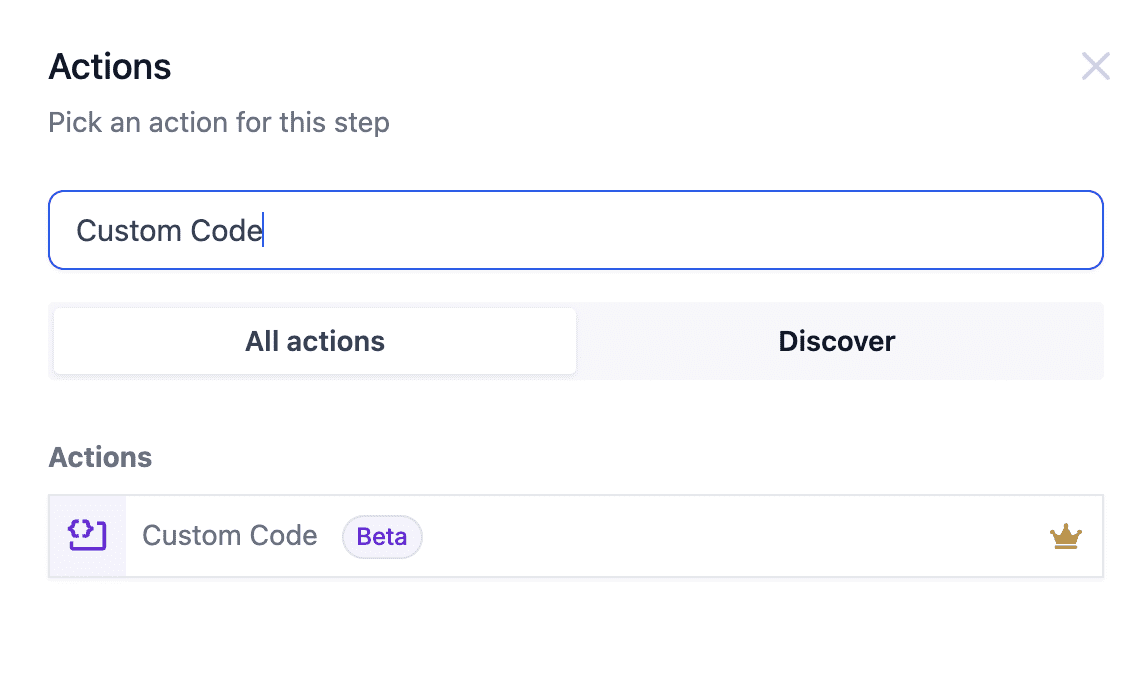AI Code Generation Interface