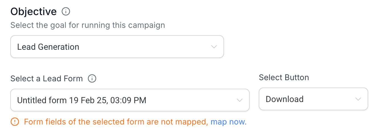 Unmapped Form Notification