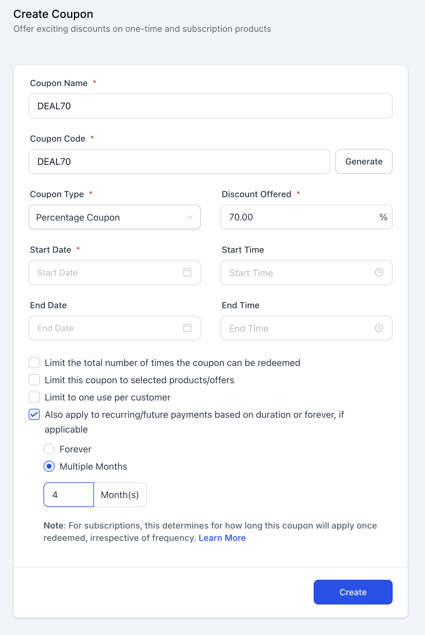 Coupon Application