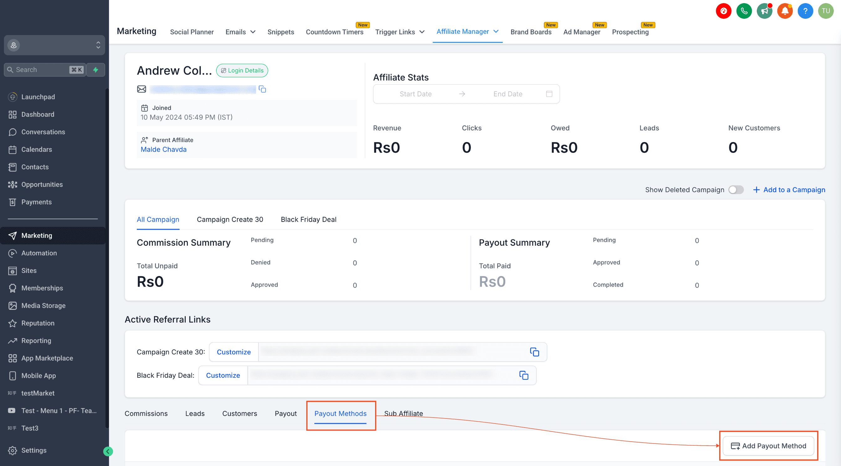 Affiliate Portal Update