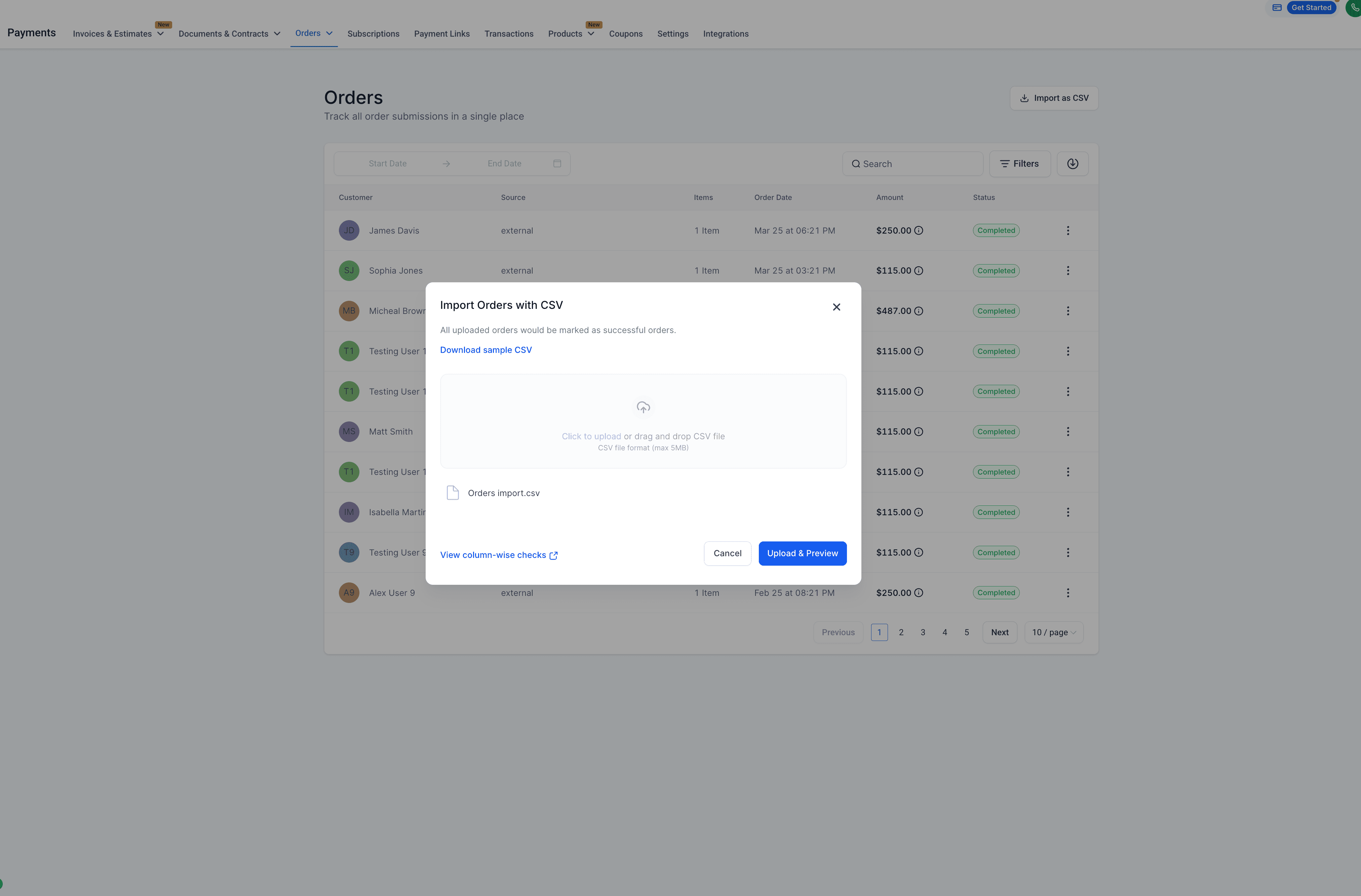 Orders Import Flow 3