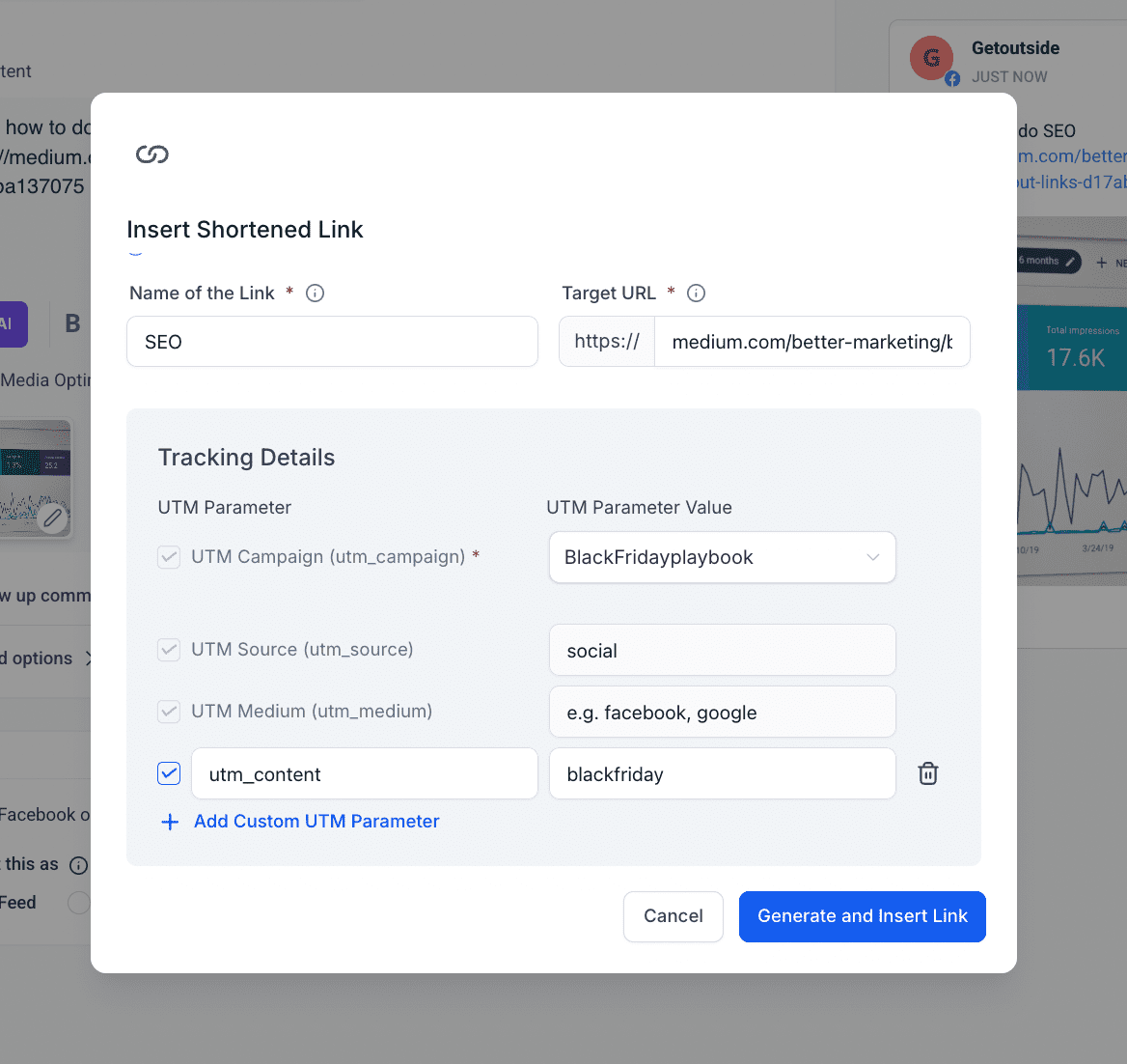 Link Shortener Interface