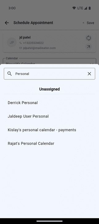 Personal Booking