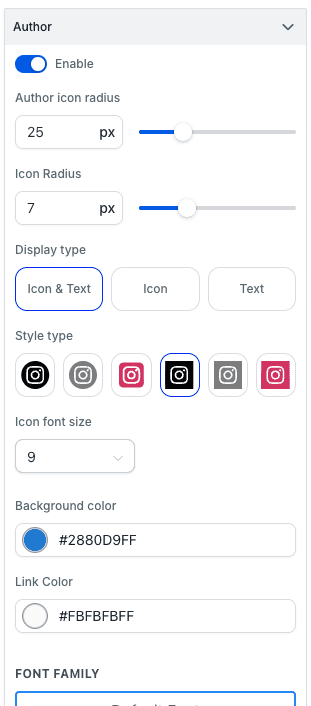 Author Section Redesign