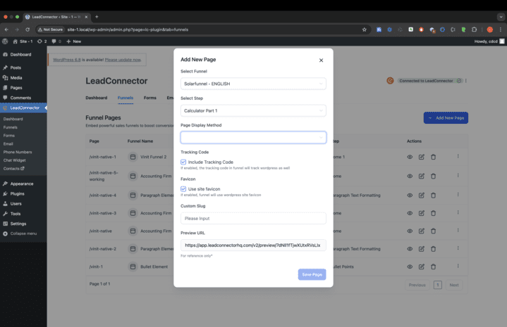 Seamless Funnel Embedding