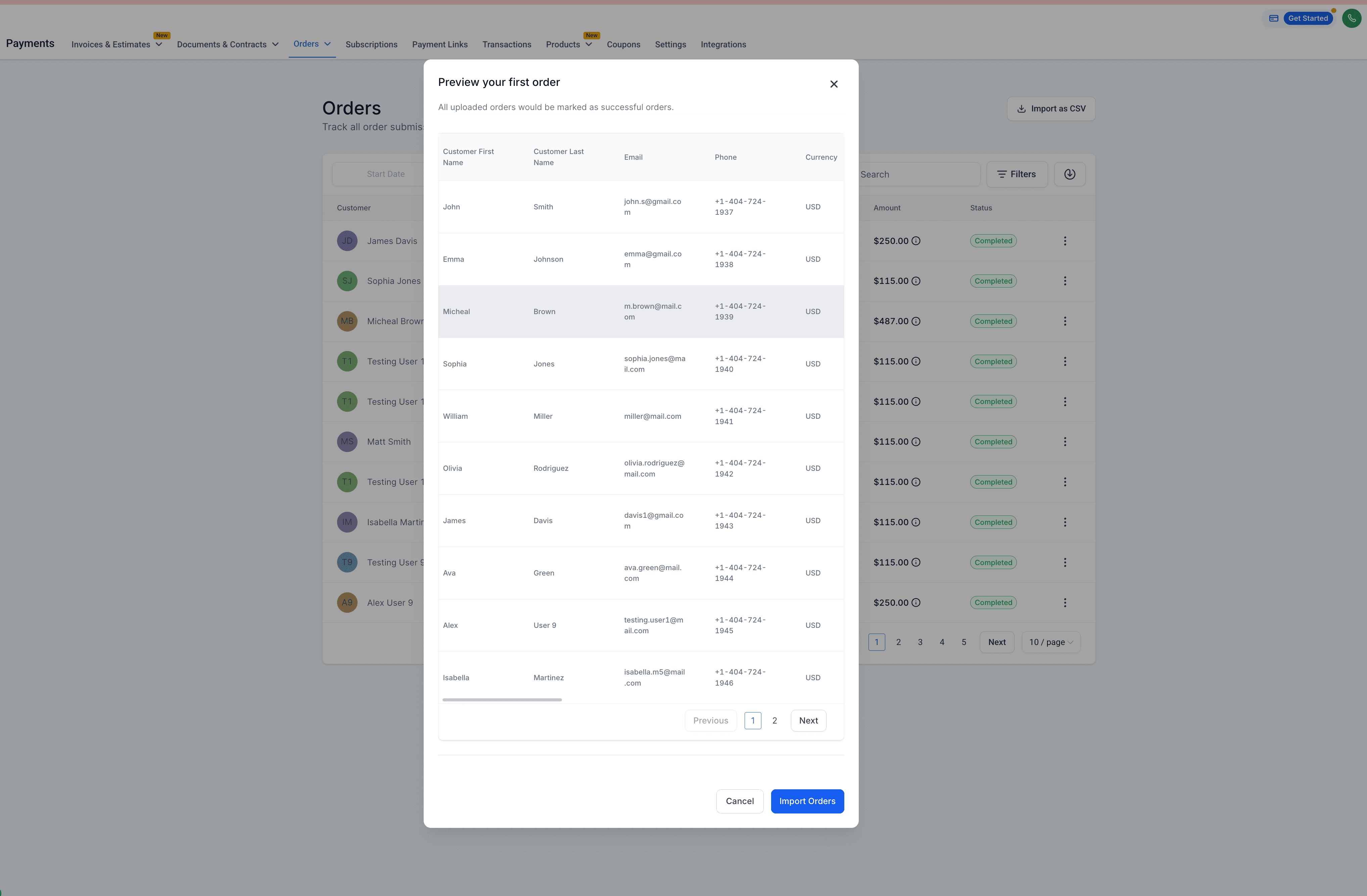 Orders Import Flow 4