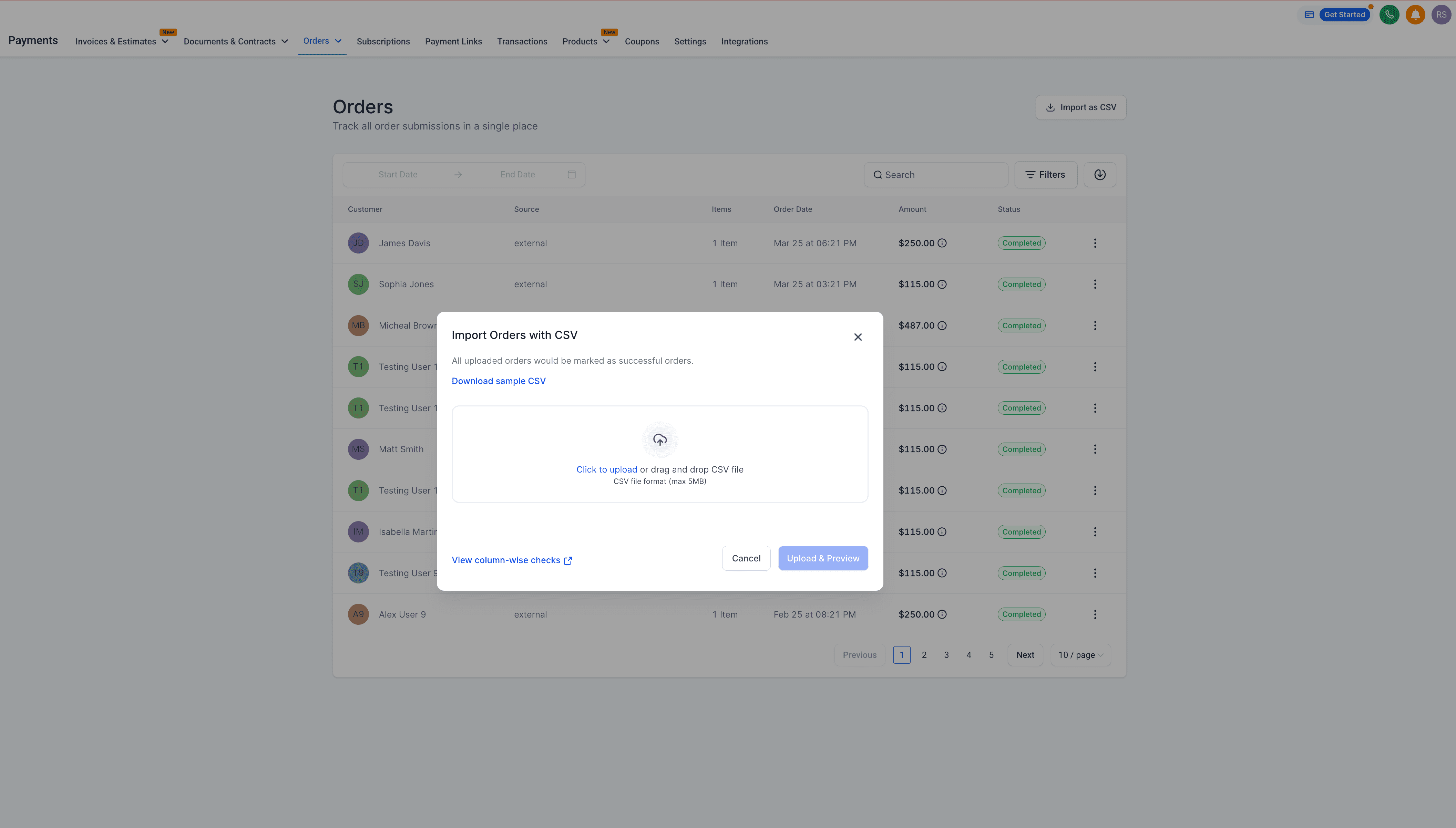 Orders Import Flow 2