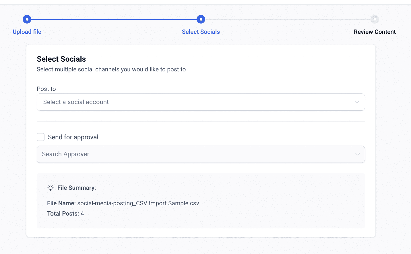 Social Networks Approval
