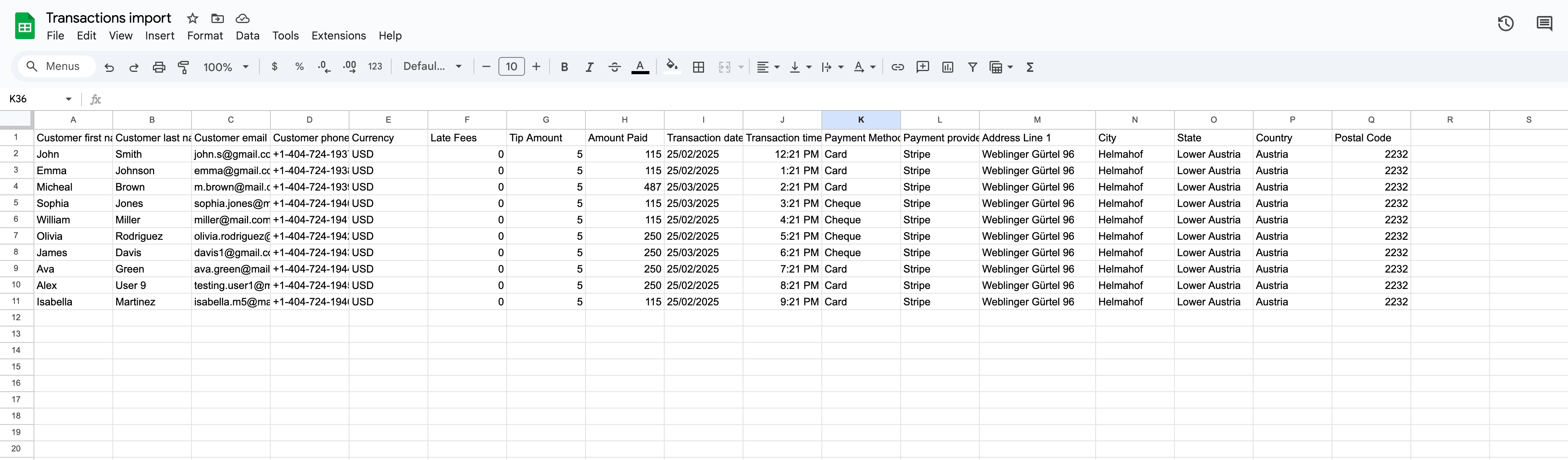 Transactions Import Flow 5