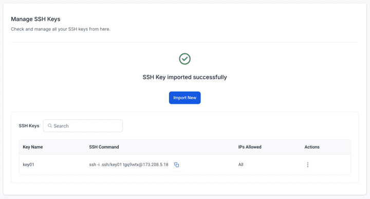 SSH Key Management