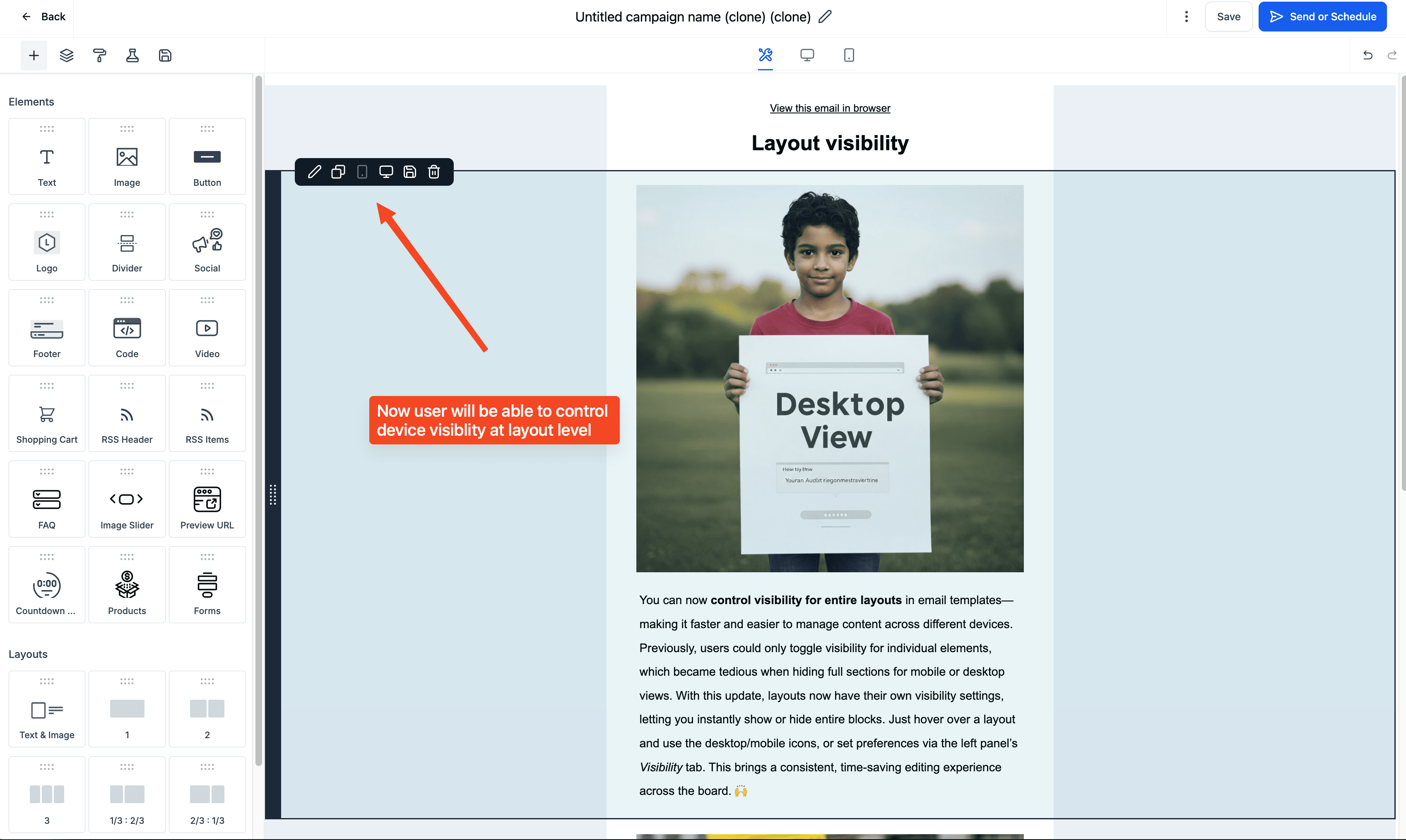Toggle Device Views