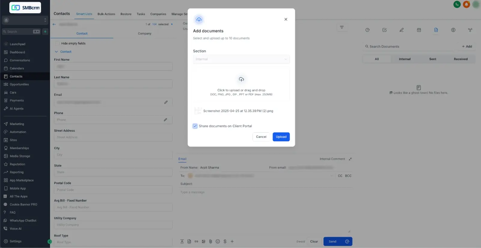 Document Sharing in CRM