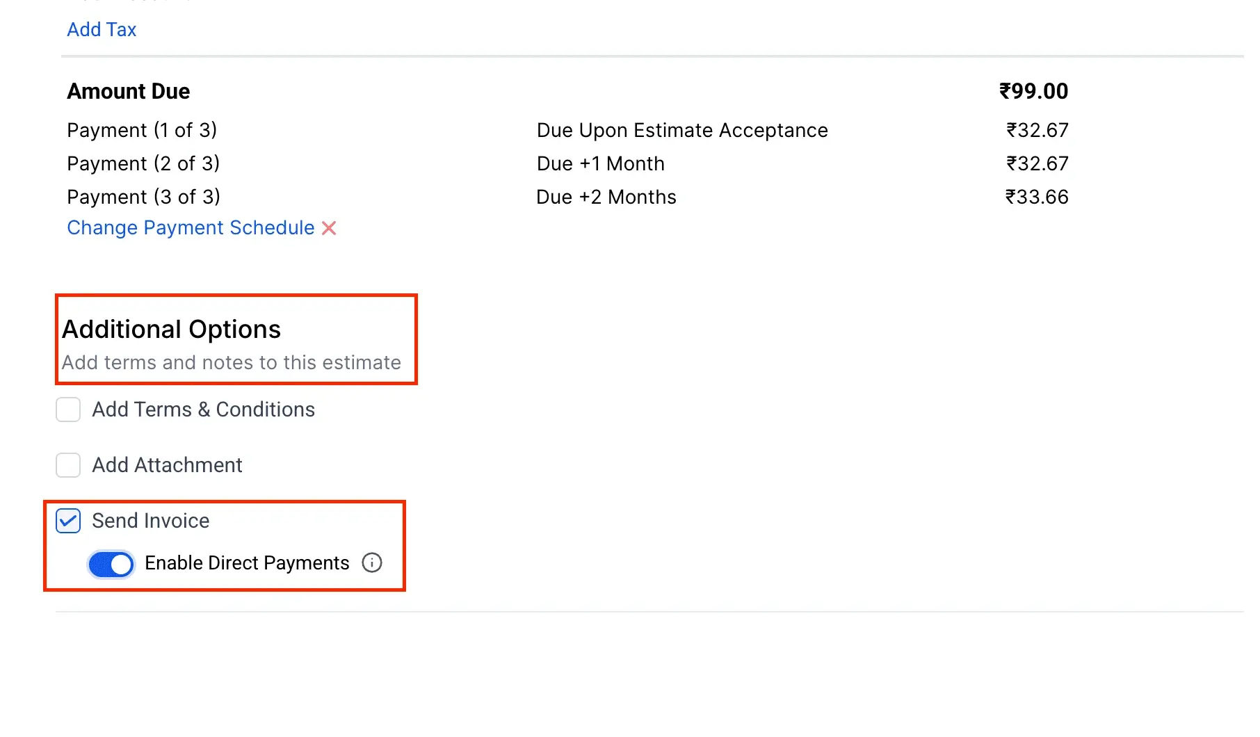 Enable Direct Payments