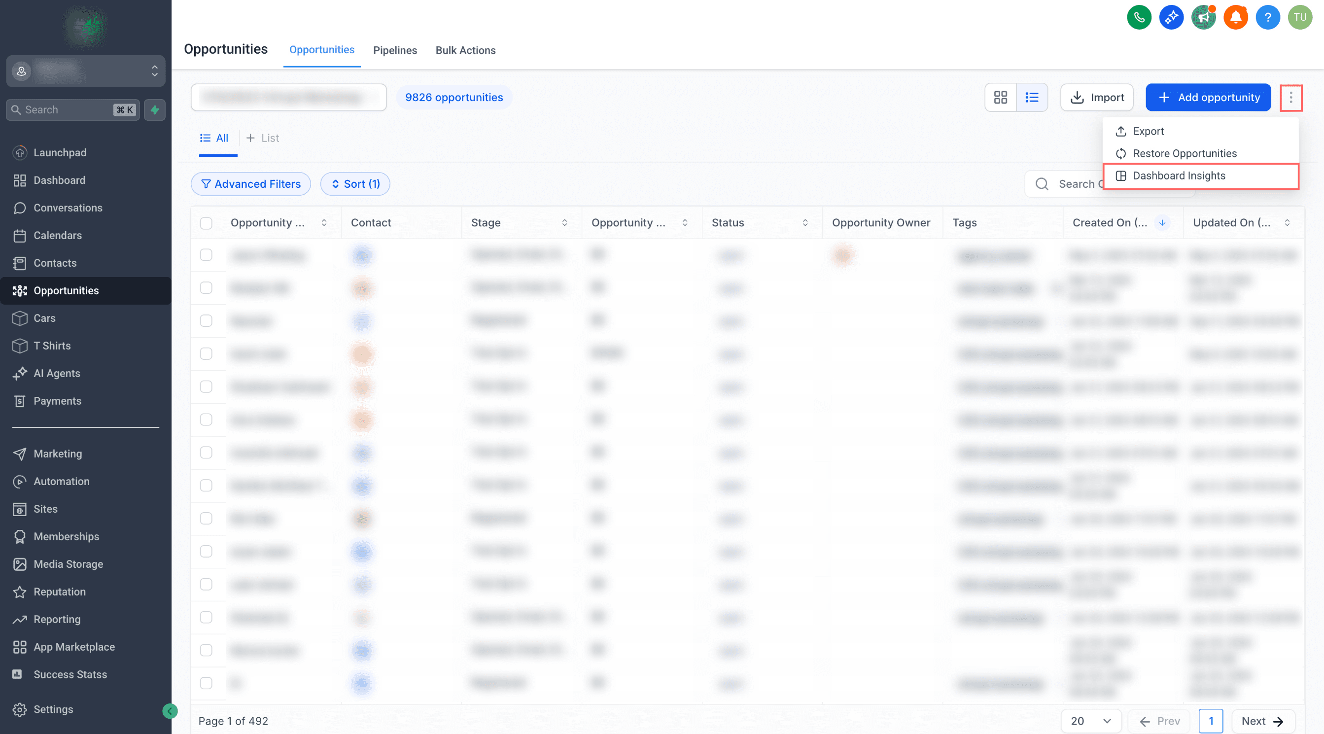 Dashboard Insights Icon