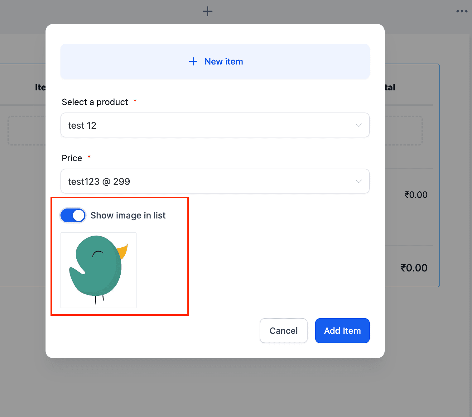 Toggle Image Visibility