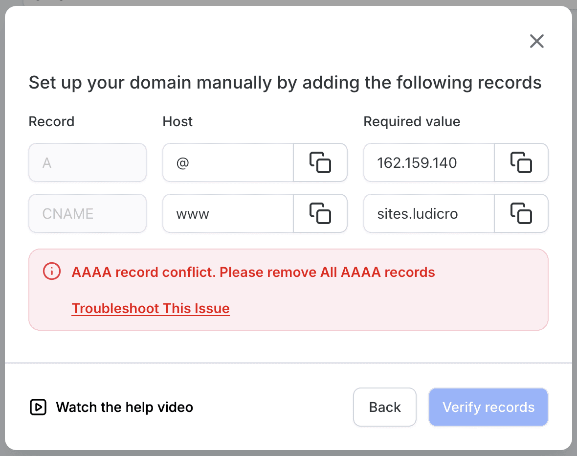 Troubleshooting DNS Errors - Screenshot 1