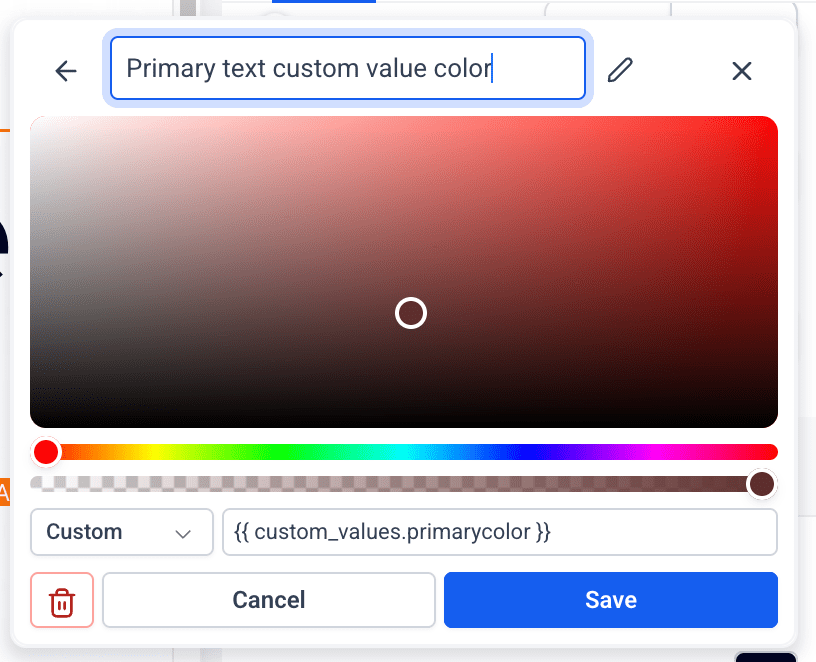 Editable Labels