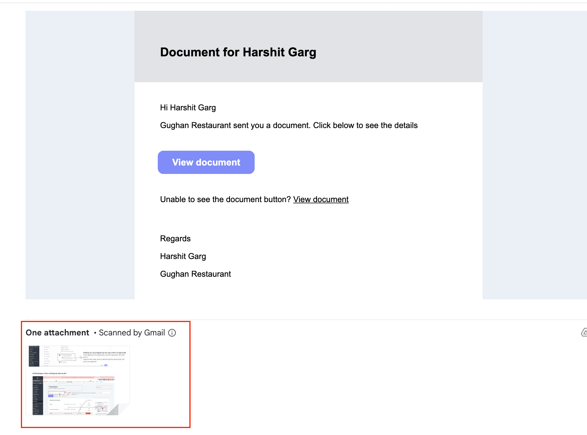 Email Attachments for Recipients