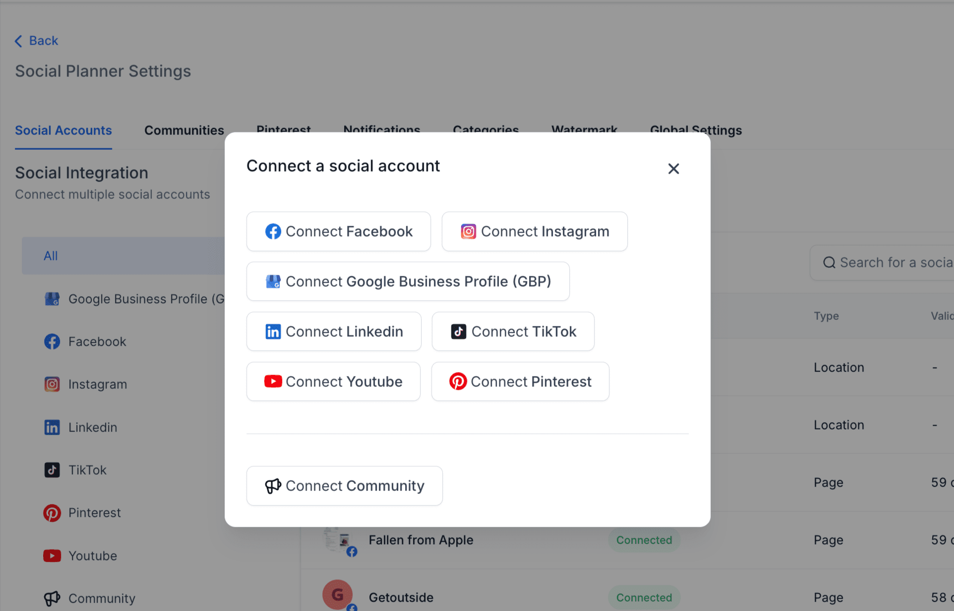 Instagram Option