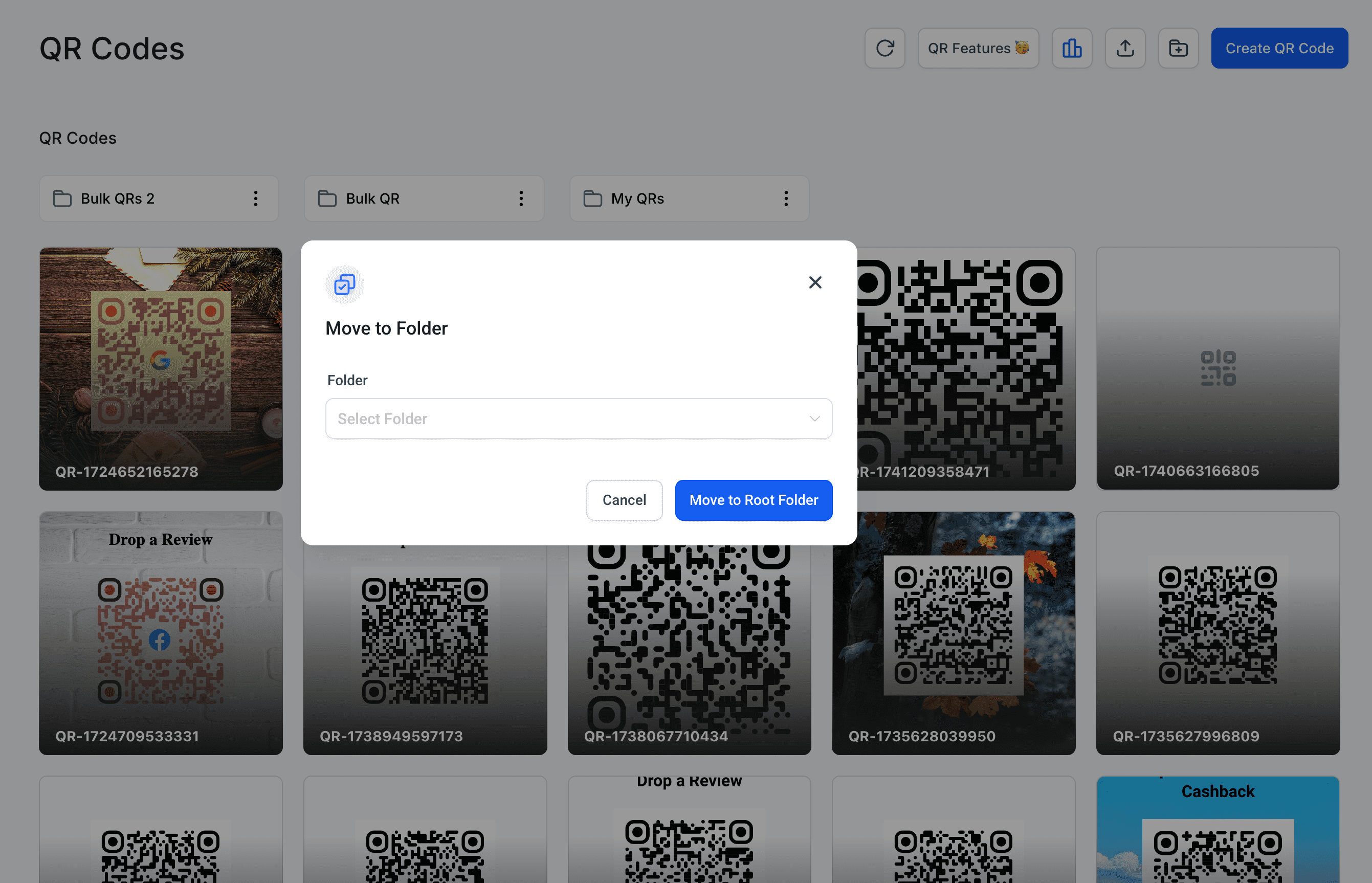 Bulk QR Code Creation