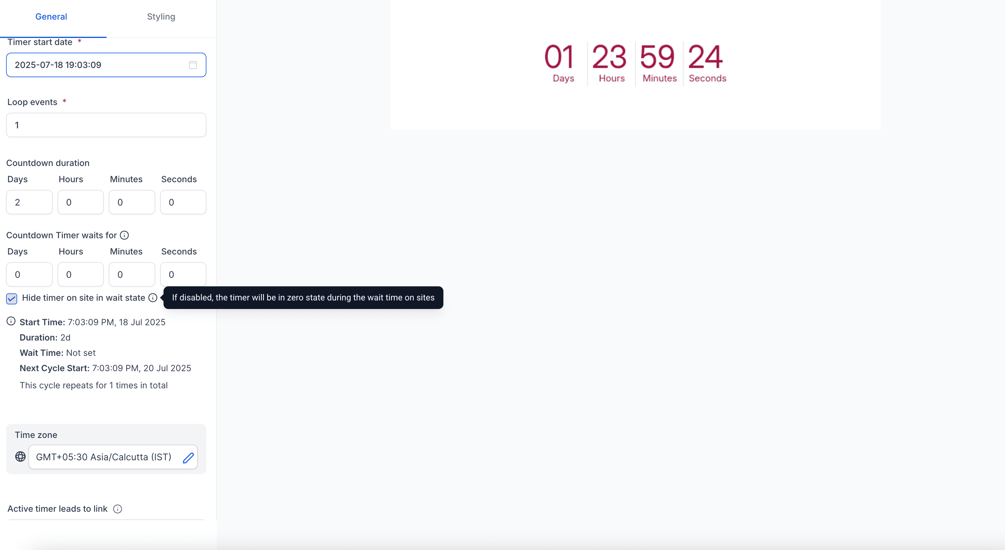 Marketing Countdown Timer