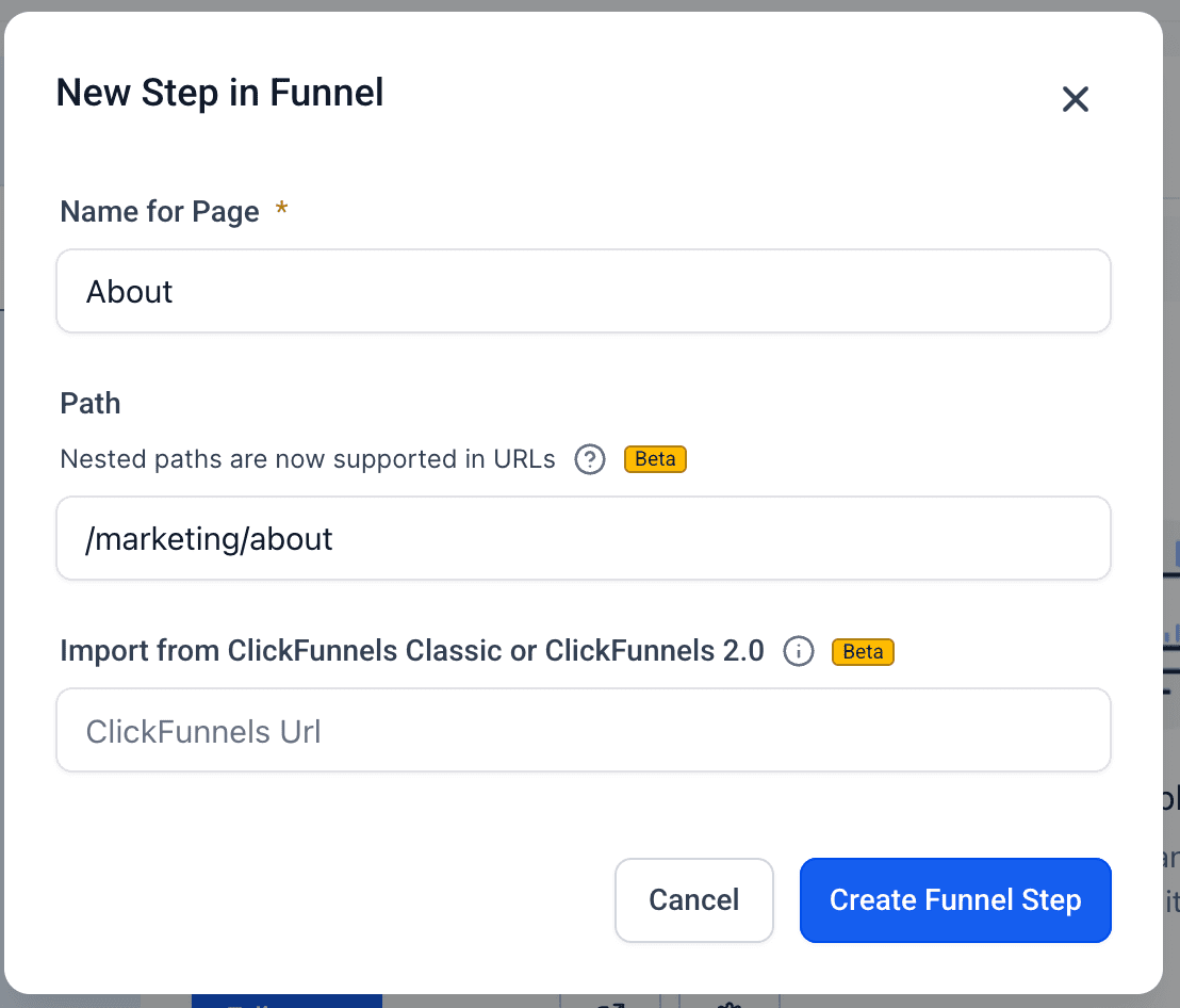 Nested URL Example